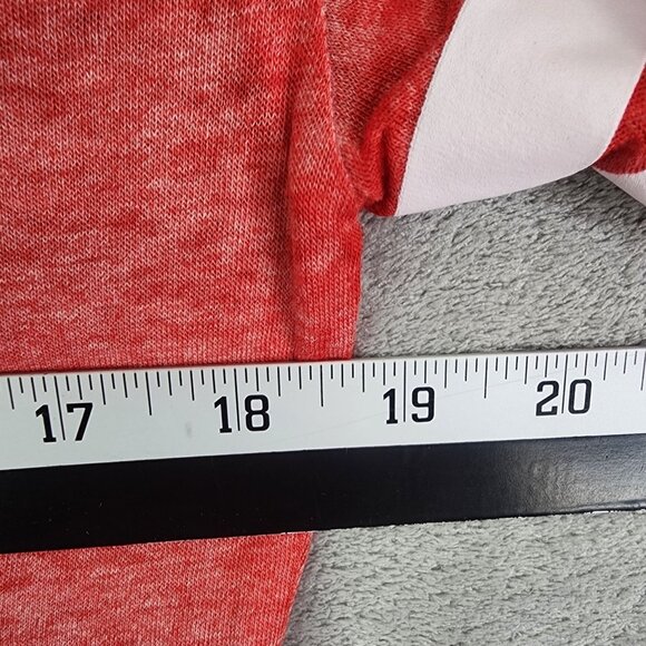 Junior's Red Coca-Cola V-Neck Sheer Shirt Hi Lo V Neck Short Sleeve L (11-13) - Picture 10 of 12